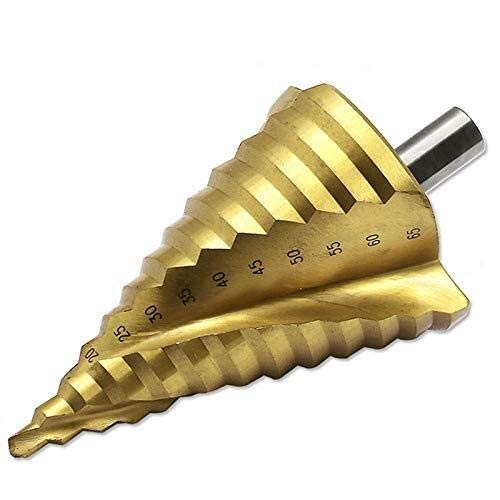 ZJN-JN Brocas, 6-65 Forma Mm La Pagoda copado-Triple HSS mango espiral de acero del metal pagoda Bit Paso taladro de perforación del agujero de perforación Cono Fresas de corte
