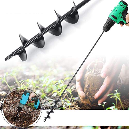 ZJN-JN Brocas, Perforar la Tierra Auger espiral Broca 750 × 50 mm Excavador de Hoyos Inicio Jardín Auger Accesorios Taladro Fresas de corte