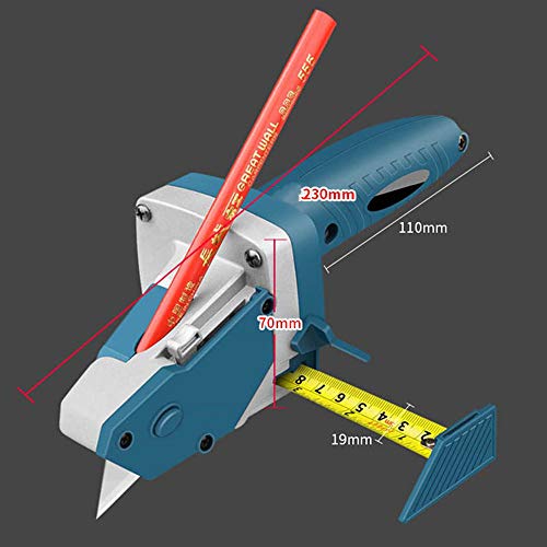 ZJY Cortador Multifuncional para carpintería, Equipado con una Cinta métrica de 5 Metros, fácil de Cortar, Escala precisa, Adecuado para Paneles de Yeso, Paneles de Espuma, Paneles KT